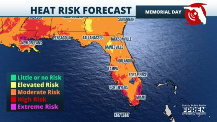 Featured image for “Just in time for a sweltering weekend: A heat risk forecast”