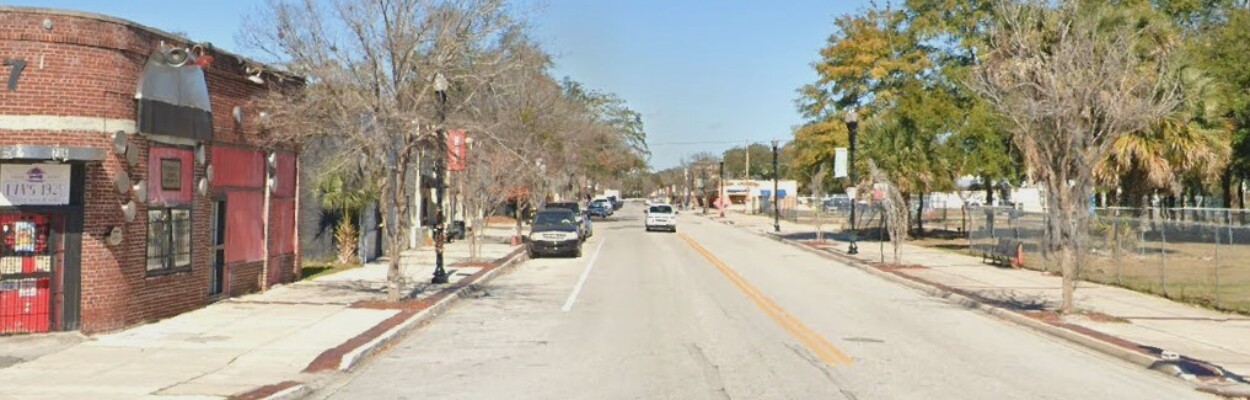 A view of a street in Jacksonville's Eastside neighborhood.