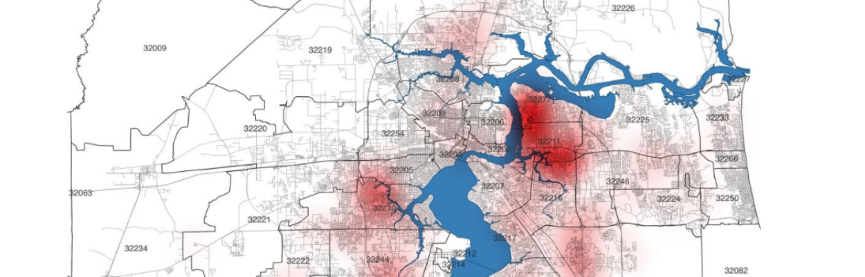 Eviction filings are concentrated in two Jacksonville neighborhoods. | University of North Florida