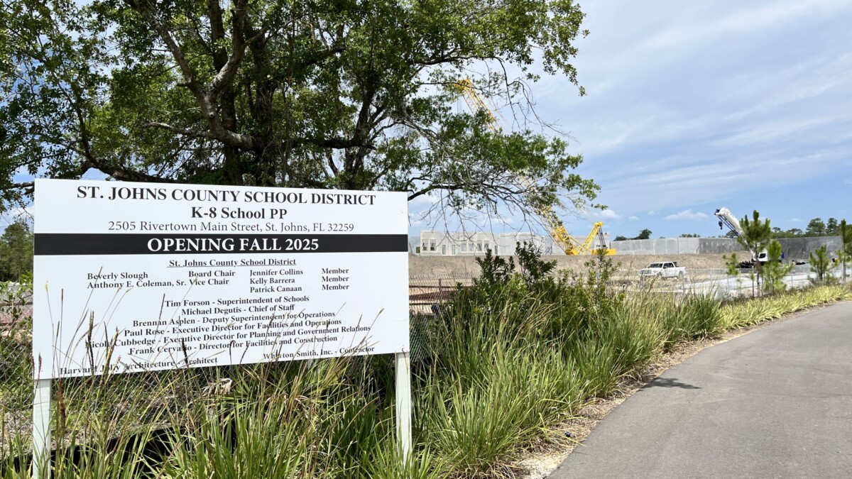 A forthcoming public school code-named "PP" sits in the heart of St. Johns County's Rivertown development. It's scheduled to open next year. | Noah Hertz, Jacksonville Today