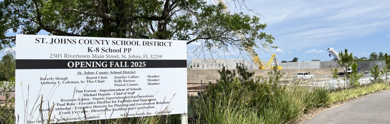 A forthcoming public school code-named "PP" sits in the heart of St. Johns County's Rivertown development. It's scheduled to open next year. | Noah Hertz, Jacksonville Today