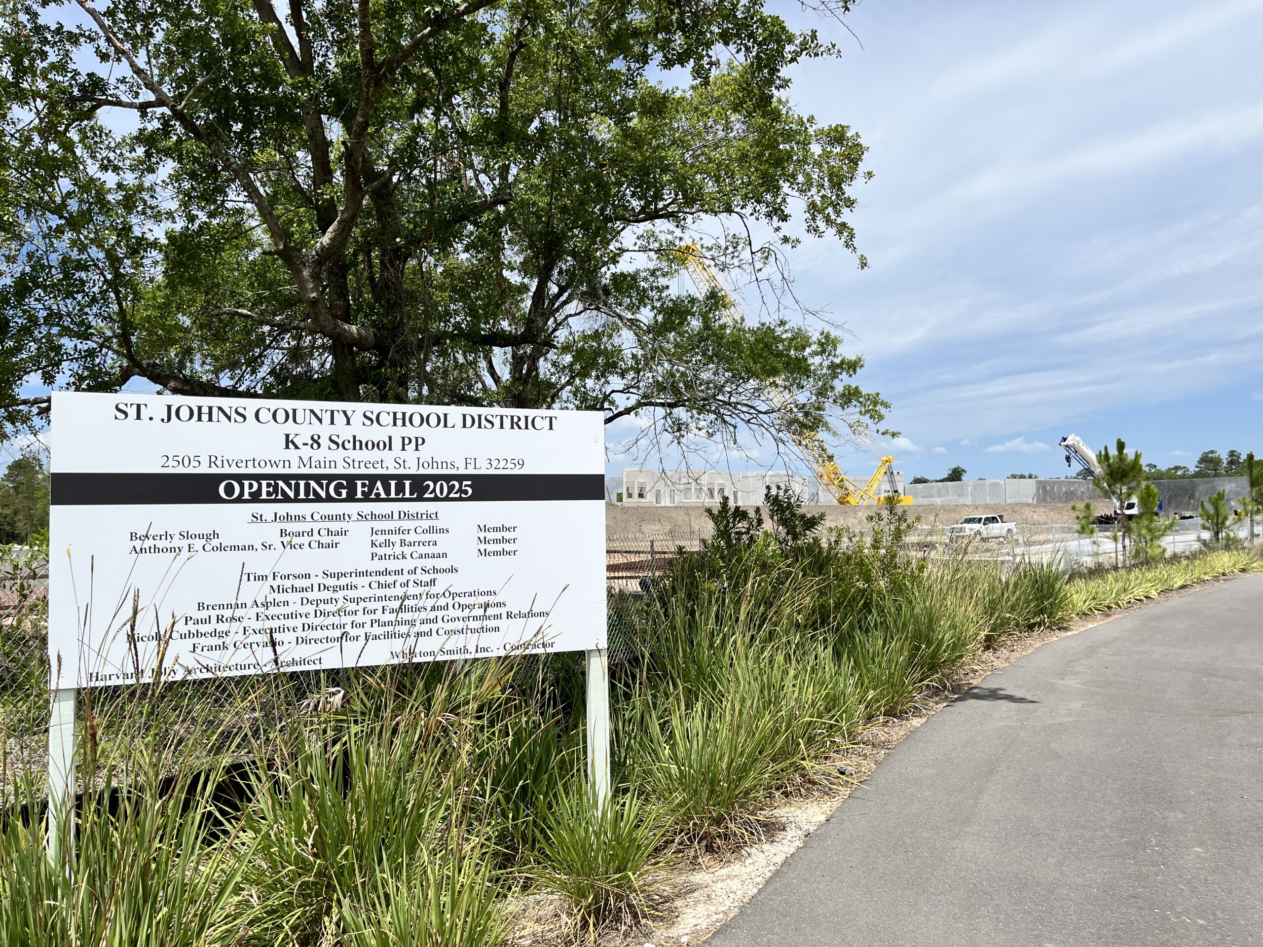 A forthcoming public school code-named "PP" sits in the heart of St. Johns County's Rivertown development. It's scheduled to open next year. | Noah Hertz, Jacksonville Today