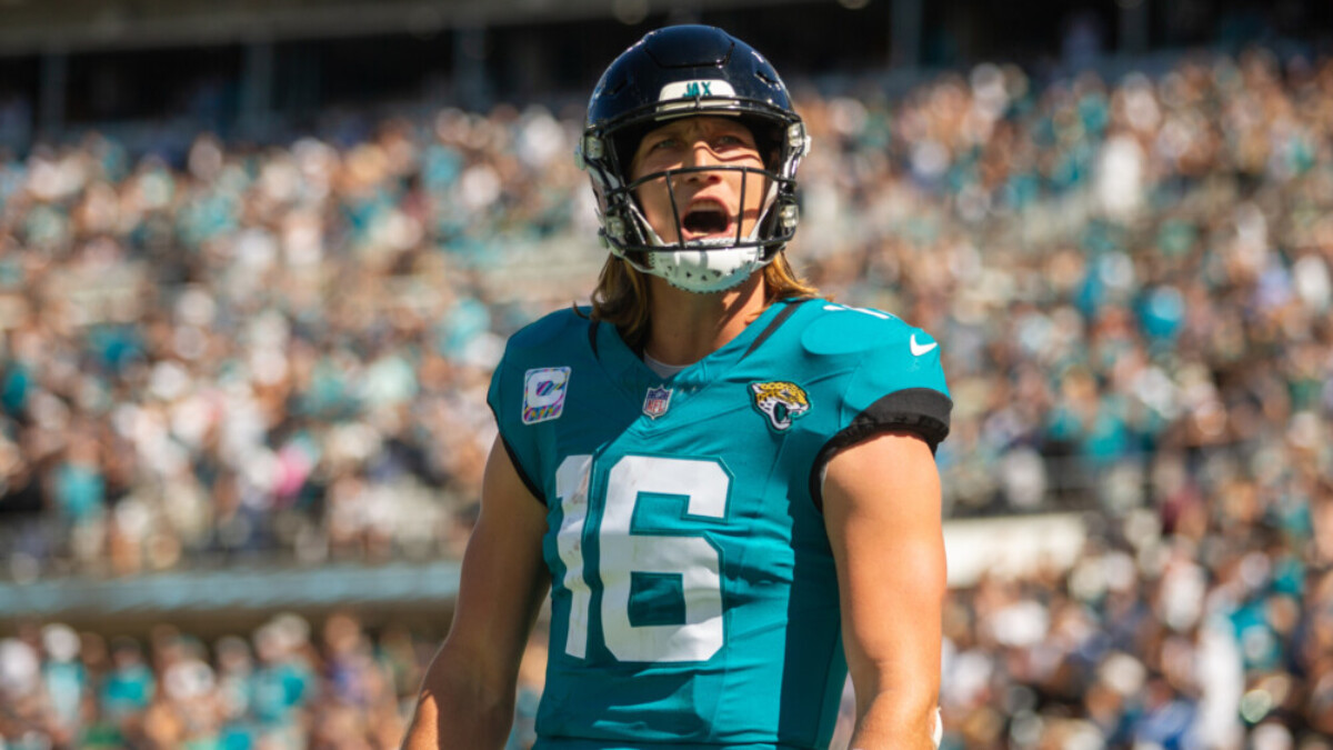 Trevor Lawrence celebrates a Jaguars touchdown Oct. 15, 2023, against the Indianapolis Colts. | Will Brown, Jacksonville Today