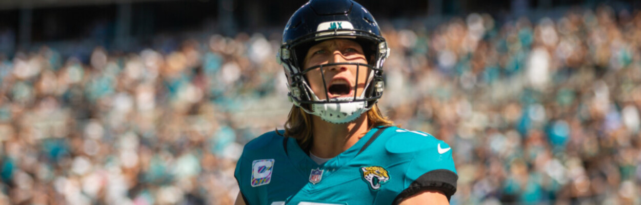 Trevor Lawrence celebrates a Jaguars touchdown Oct. 15, 2023, against the Indianapolis Colts. | Will Brown, Jacksonville Today