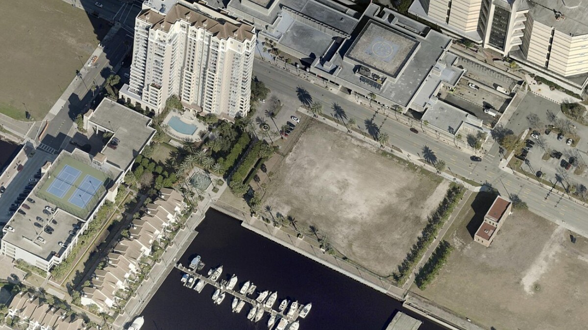 The vacant Berkman II property on East Bay Street is east of The Plaza at Berkman Plaza & Marina condominiums. | Jacksonville Daily Record