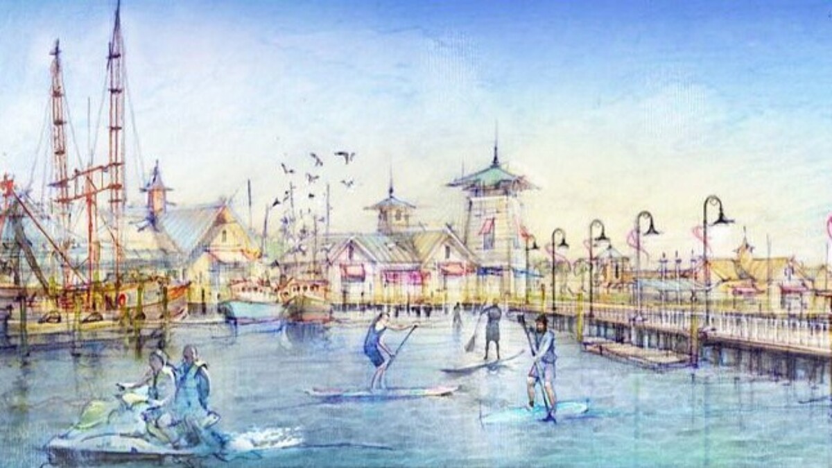 A rendering by Jacksonville engineering firm Haskell shows the revitalized Mayport Village community. | Haskell