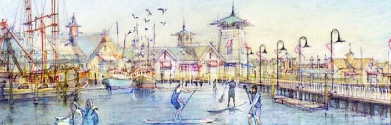 A rendering by Jacksonville engineering firm Haskell shows the revitalized Mayport Village community. | Haskell