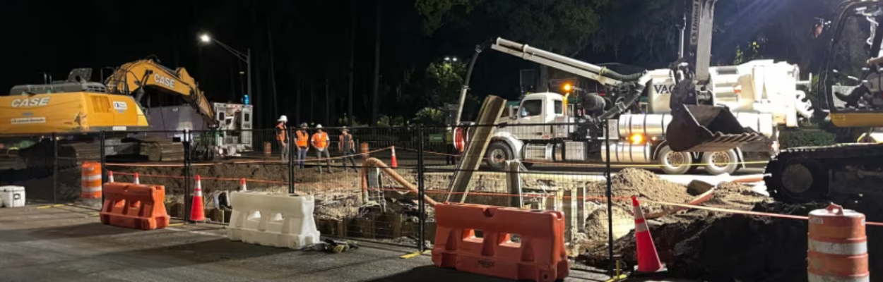 Repair continues on a broken water main on San Jose Boulevard. | News4Jax