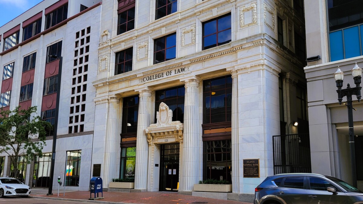 Jacksonville University’s new College of Law is housed in more than 50,000 square feet on four floors of the former Atlantic Bank Building, built in 1909 at 121 W. Forsyth St. | Dan Scanlan, Jacksonville Today