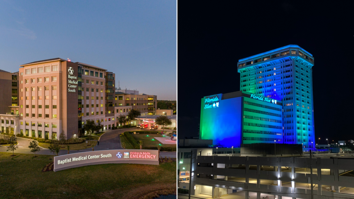 Baptist Health and Florida Blue are Northeast Florida's largest health care system and health insurance provider. The two have served Jacksonville for a combined 149 years. | Florida Blue; Baptist Health