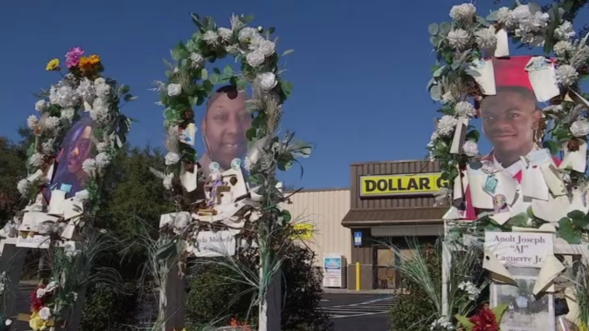 Mourners built memorials to the three people killed in the Dollar General shooting. | News4Jax