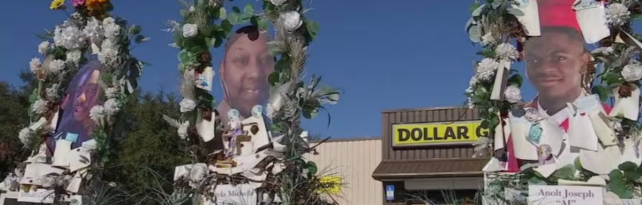 Mourners built memorials to the three people killed in the Dollar General shooting. | News4Jax