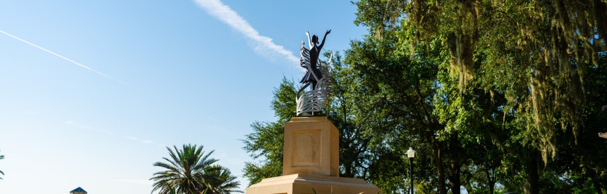 "On Allison's Wings" was dedicated Monday, Aug. 19, 2024, at Stockton Park. | Cultural Council of Greater Jacksonville