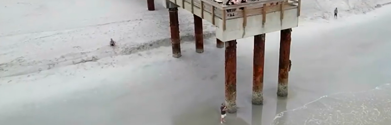 Tropical Storm Debby brought water back to the St. Augustine Beach pier. | News4Jax