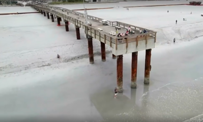 Featured image for “Water is returning under the St. Augustine Beach pier”