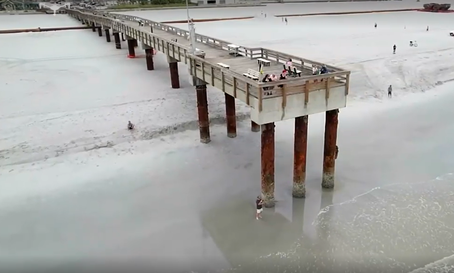 Tropical Storm Debby brought water back to the St. Augustine Beach pier. | News4Jax