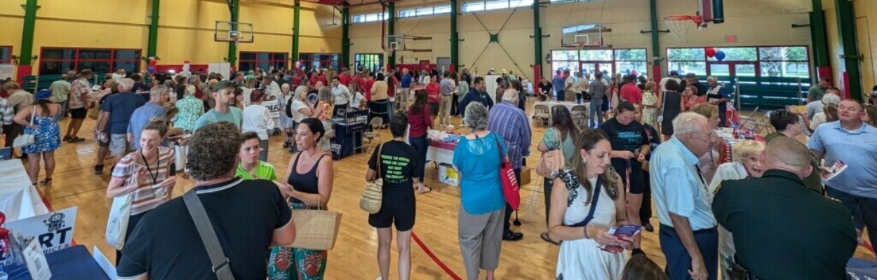 More than 500 people attended a meet and greet with election candidates in St. Johns County on Wednesday, July 31, 2024. | Photo courtesy Carly Zervis