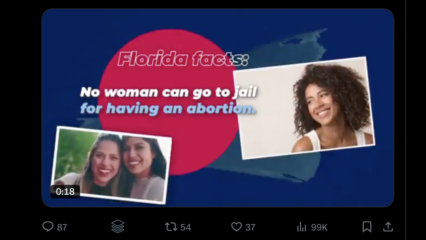 Featured image for “DeSantis defends abortion information posted by state agency: ‘not electioneering’”