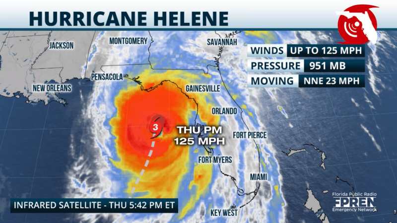 Featured image for “Helene now a Category 4 storm as Florida braces for devastation”