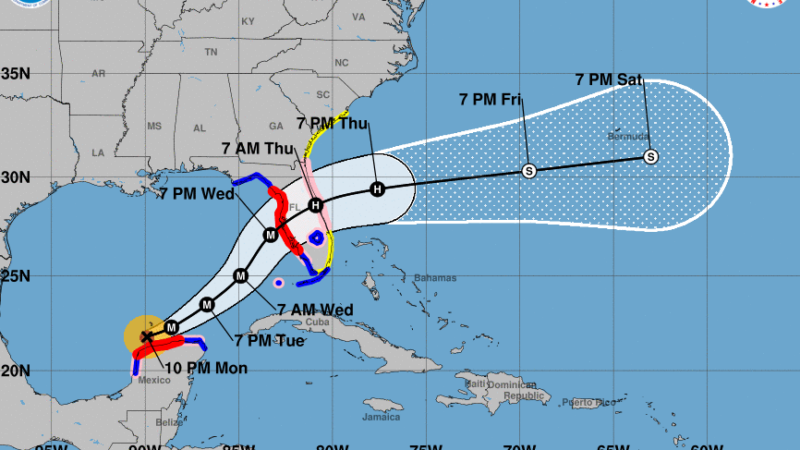 Featured image for “Hurricane watch issued for Jax as Milton plows toward Florida”