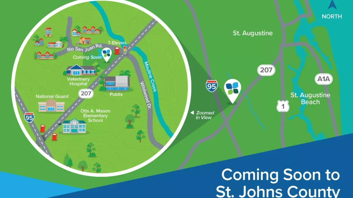 AdventHealth, a major health system, plans an ER near St. Augustine.