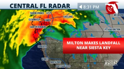 Featured image for “What to expect overnight and to end the week after Hurricane Milton’s landfall”