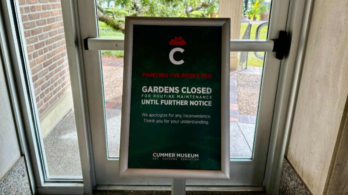 Gardens closed