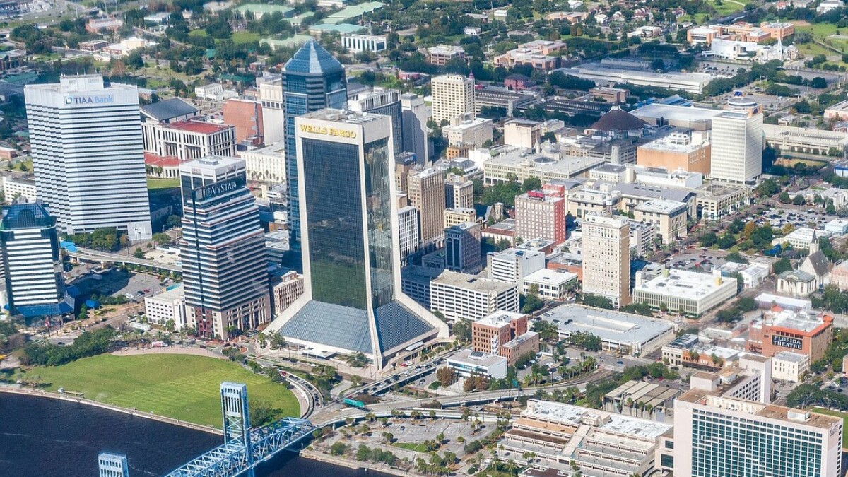 Aerial view of Downtown Jacksonville