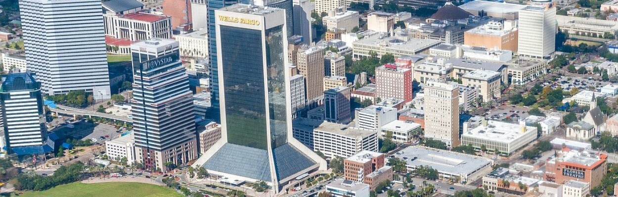 Aerial view of Downtown Jacksonville