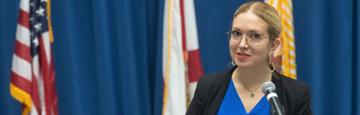 Monica Hernandez of the First Coast Hispanic Chamber of Commerce.