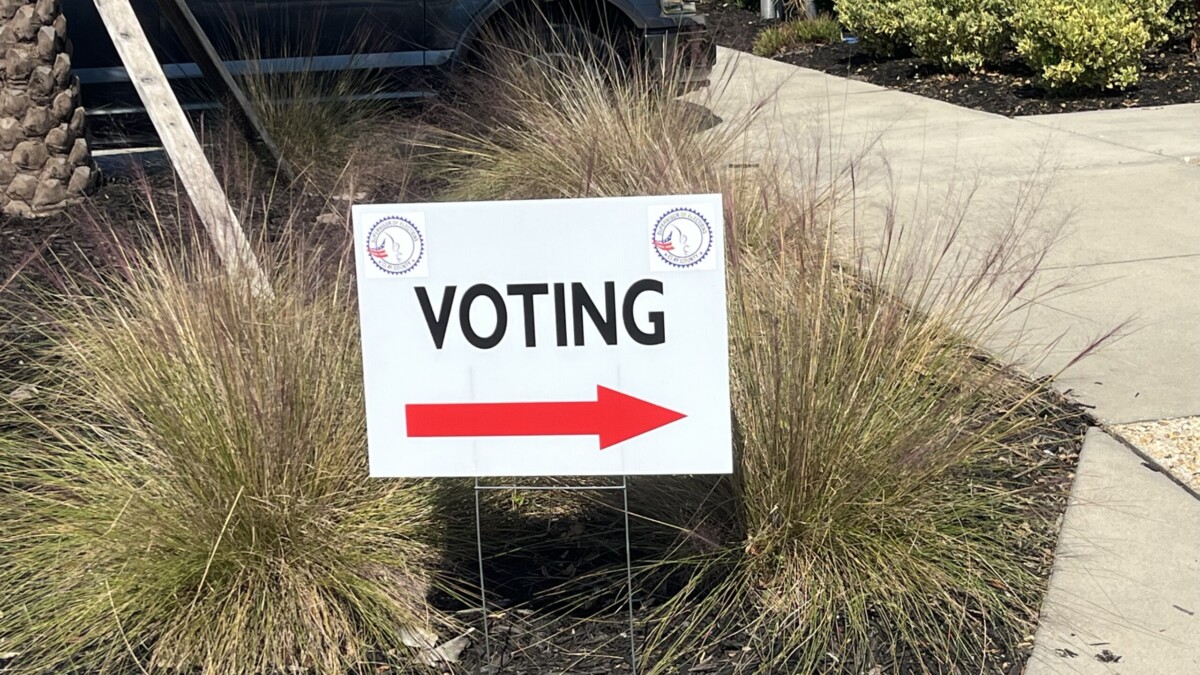 Voting sign