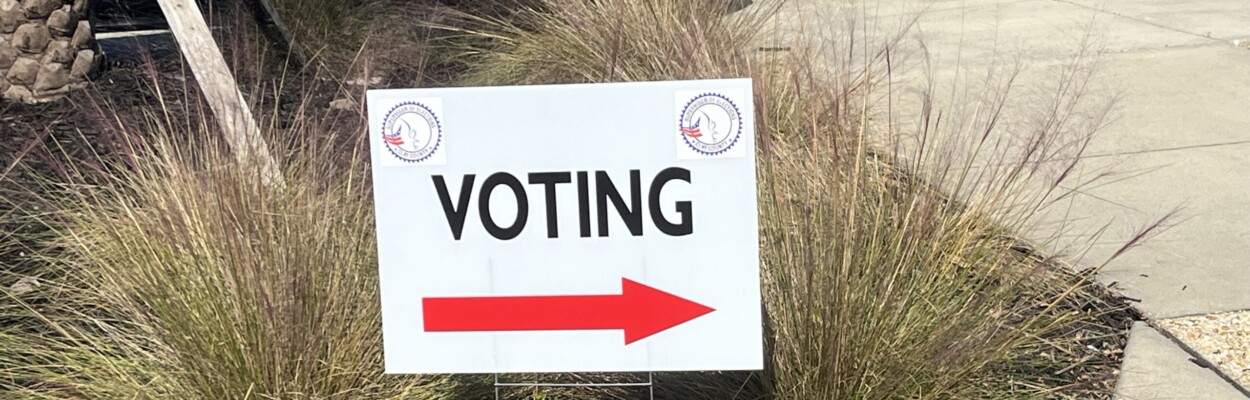 Voting sign