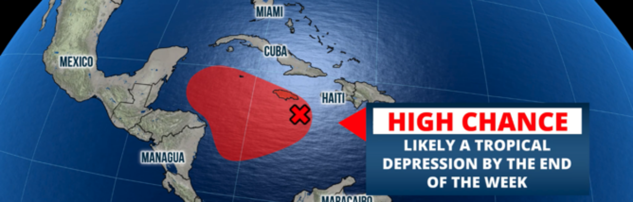 Tropical Storm Sara is likely to form by the weekend.