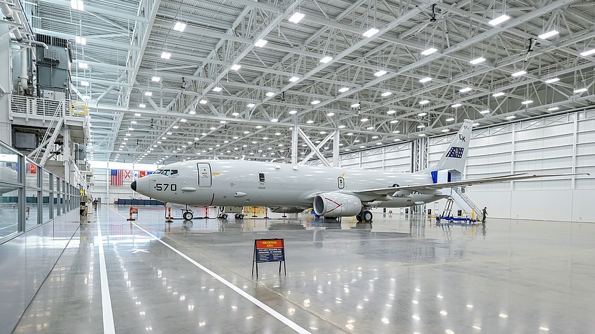 Boeing repair and overhaul facility.