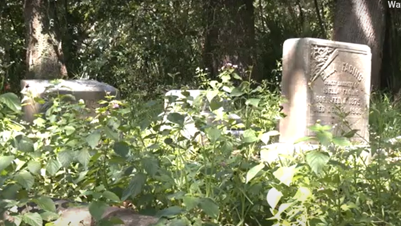 Graves at Mount Herman Cemetery in Jacksonville.