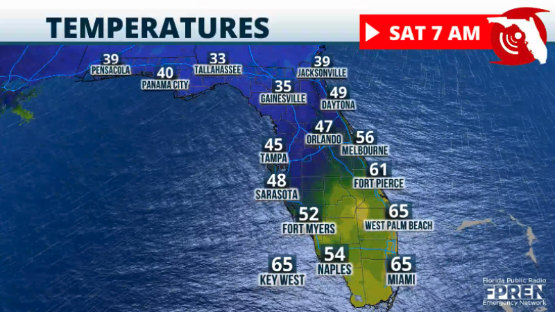 Featured image for “Cold front arrives in North Florida; warmup to follow”