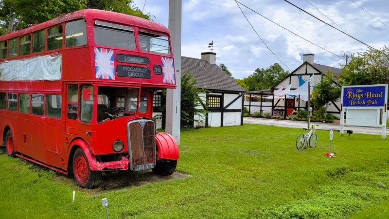 Featured image for “Pub’s iconic double-decker bus seems doomed — or does it?”