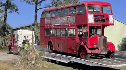 Featured image for “Pub’s iconic double-decker bus finds a new home”