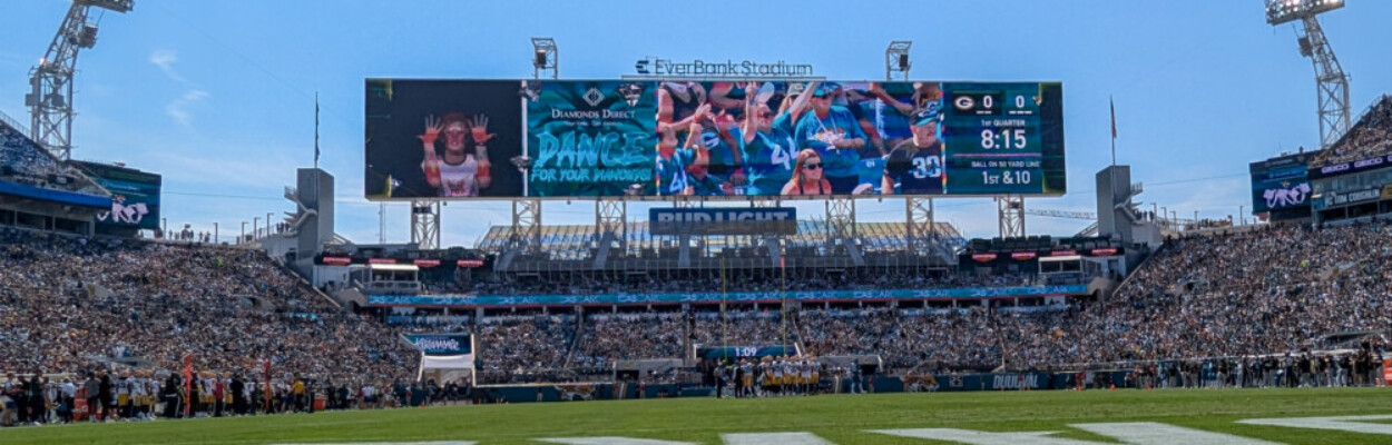 EverBank Stadium shown from field level