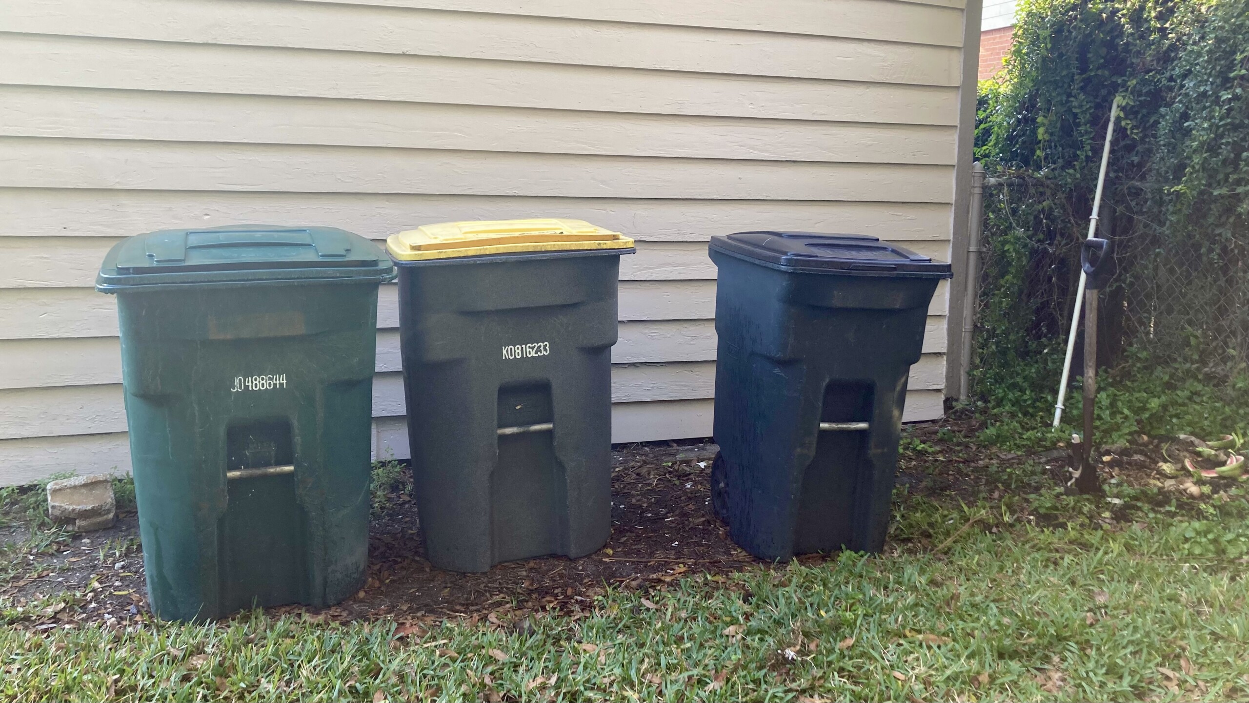 Trash cans in Jacksonville.