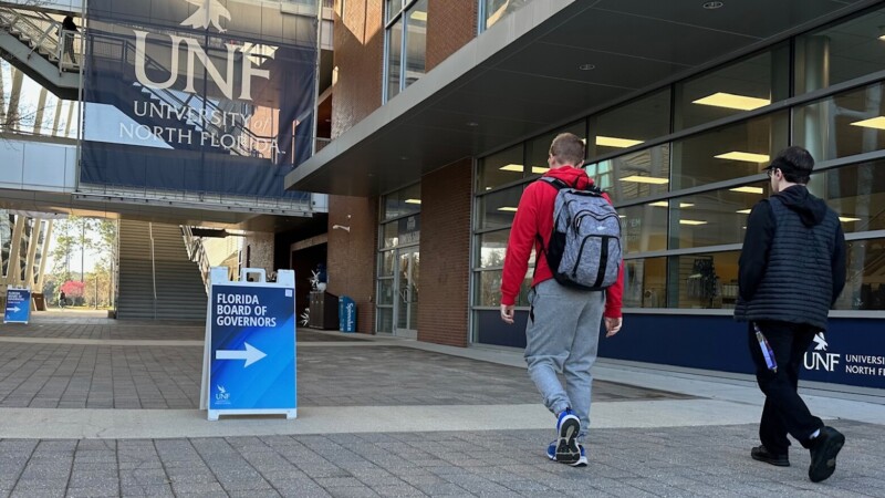 Featured image for “UNF faculty protest as Florida limits what qualify as ‘core classes’”