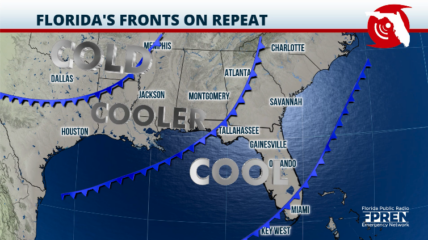 Featured image for “Series of cold fronts will bring arctic blast to Florida”