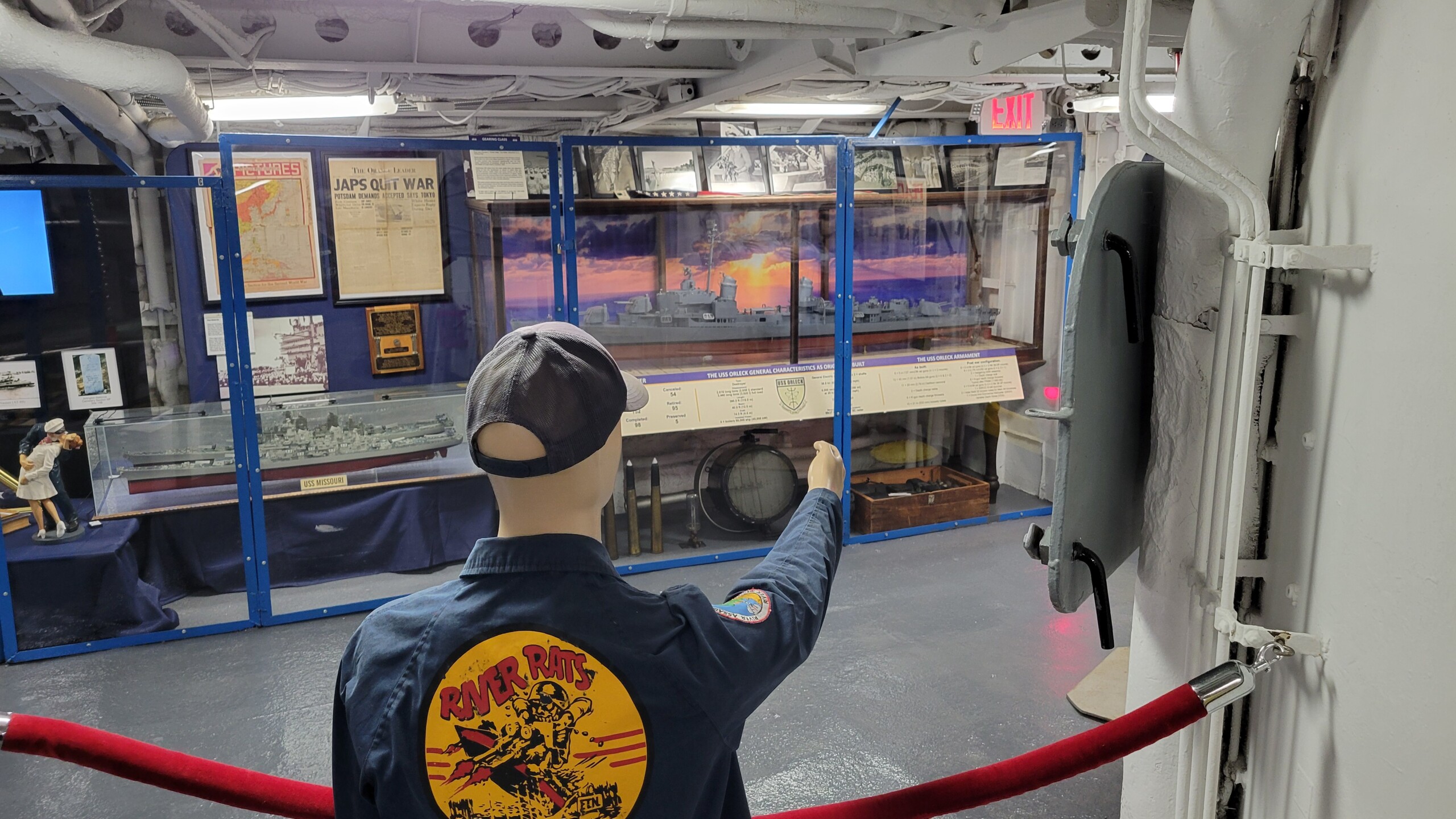 Mannequin on USS Orleck