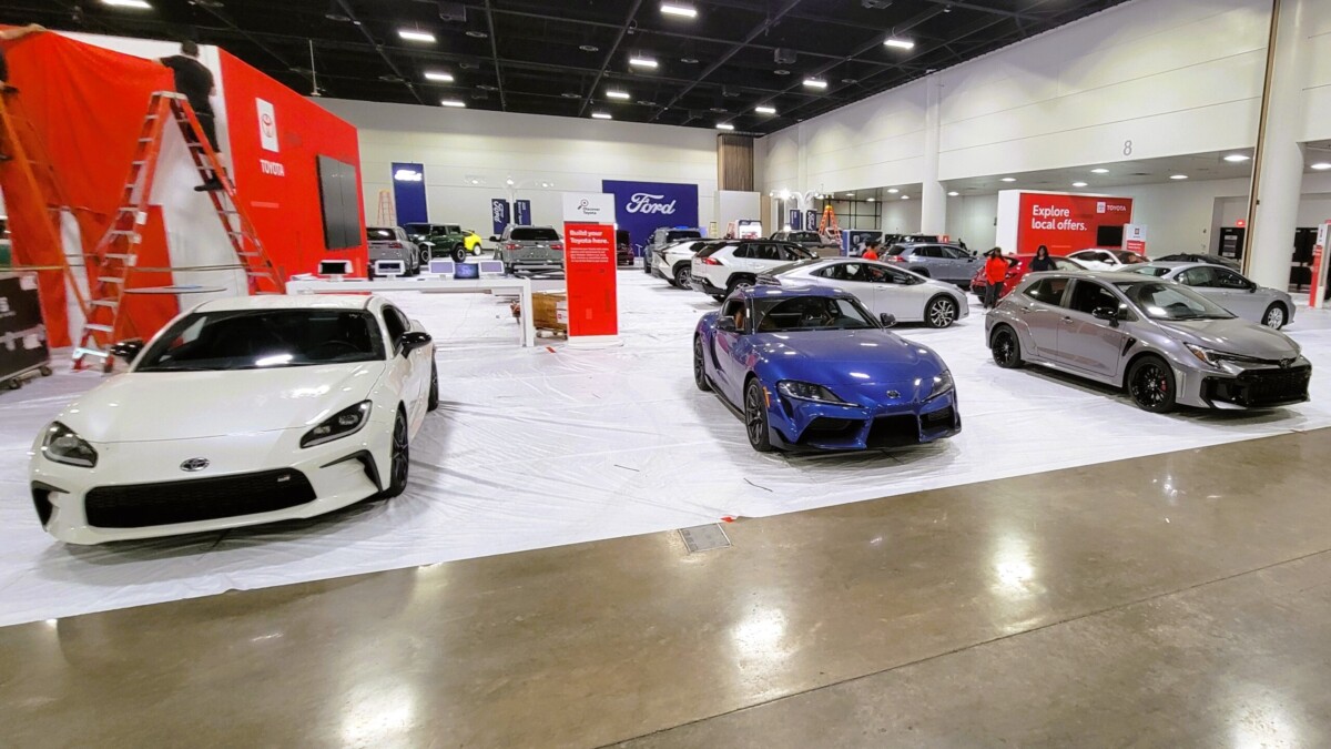 Cars on display at Jacksonville auto show