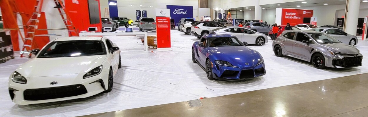 Cars on display at Jacksonville auto show