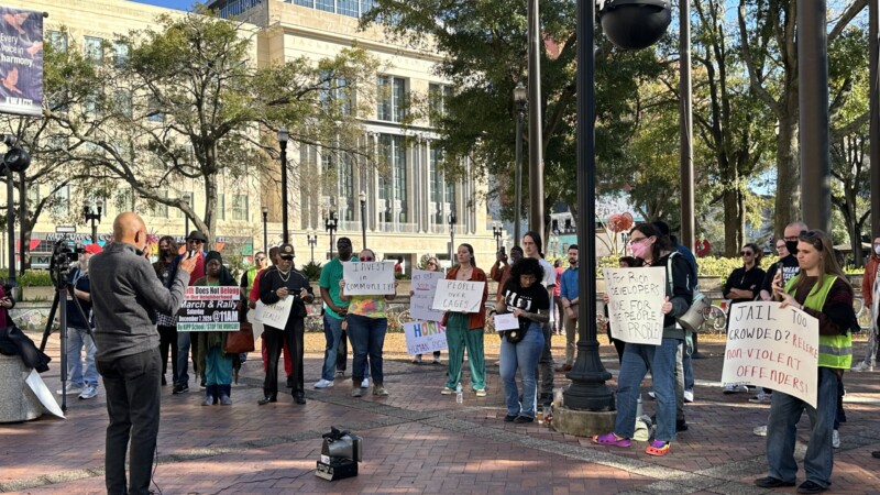 Featured image for “Group rallies against possibility of new Duval jail”