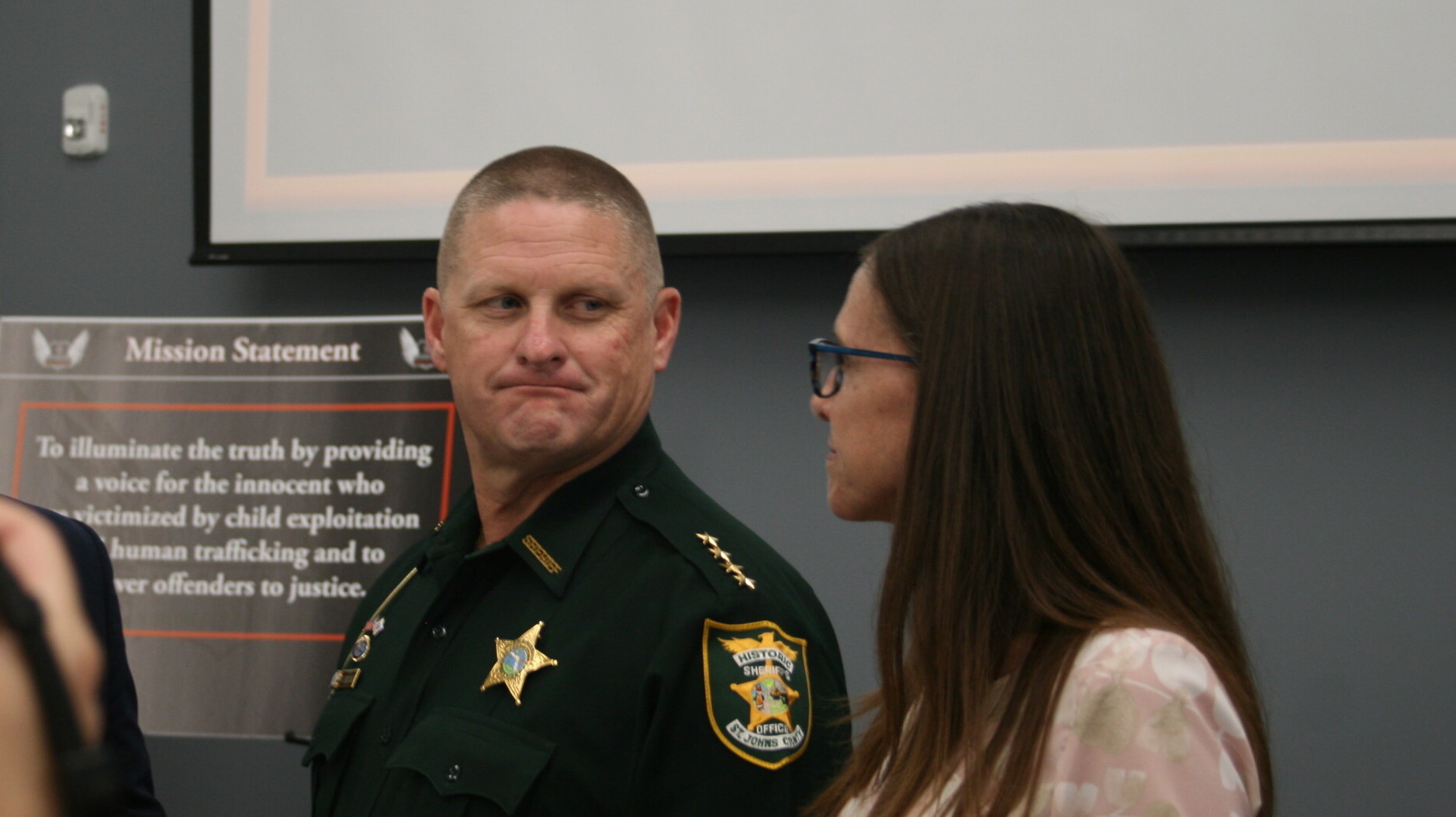 The police union is raising concerns about St. Johns County Sheriff Rob Hardwick i