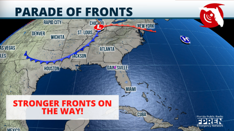 Featured image for “Toasty Florida cools off as cold, rainy Florida returns”