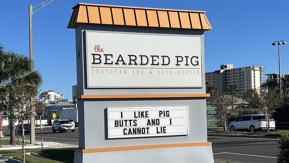 Bearded Pig sign