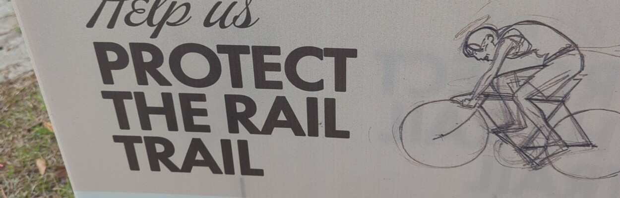 Protect the Trail sign